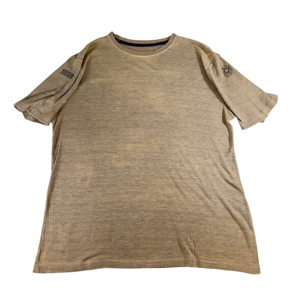 National Safety Apparel Flame Resist T-Shirt Men L Brown Electric HRC2 Made USA - Picture 1 of 9